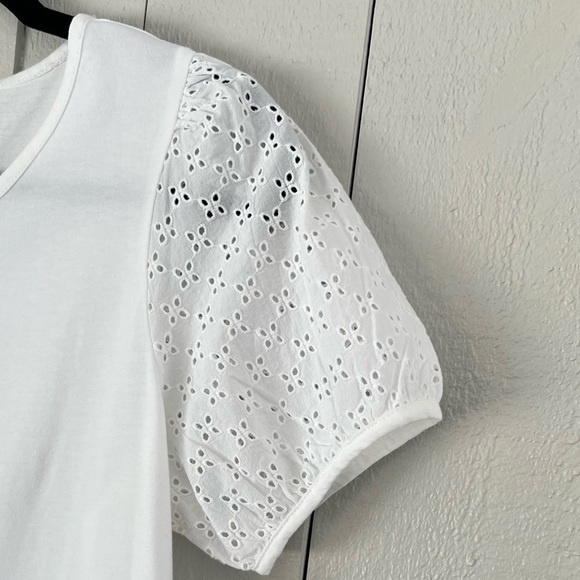 Talbots Eyelet Tee - Picture 3 of 5